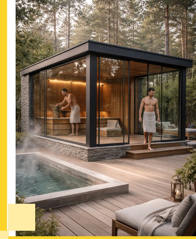 Стеклянные бани и двери в Минеральных Воде от 466110 р. | ЭриданМнр