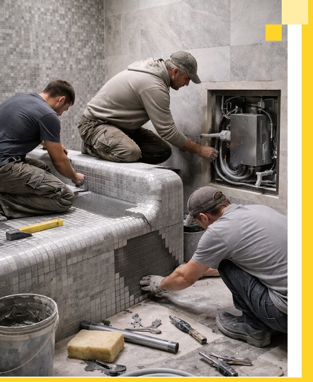 Проекты хамамов под ключ в Минеральных Воде и дизайн и строительство