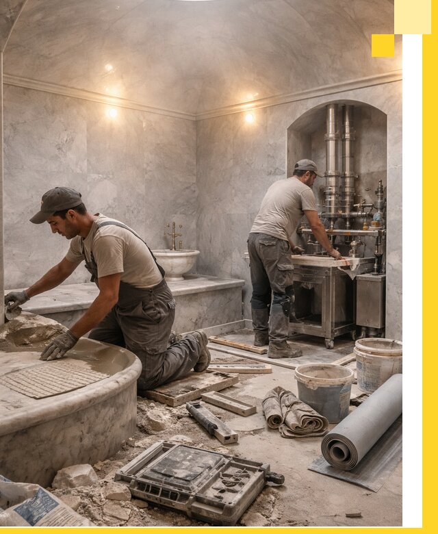 Строительство турецких бань хаммам под ключ в Минеральных Воде