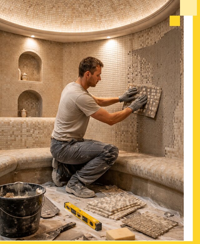 Устройство и монтаж домашнего хамама под ключ в Минеральных Воде