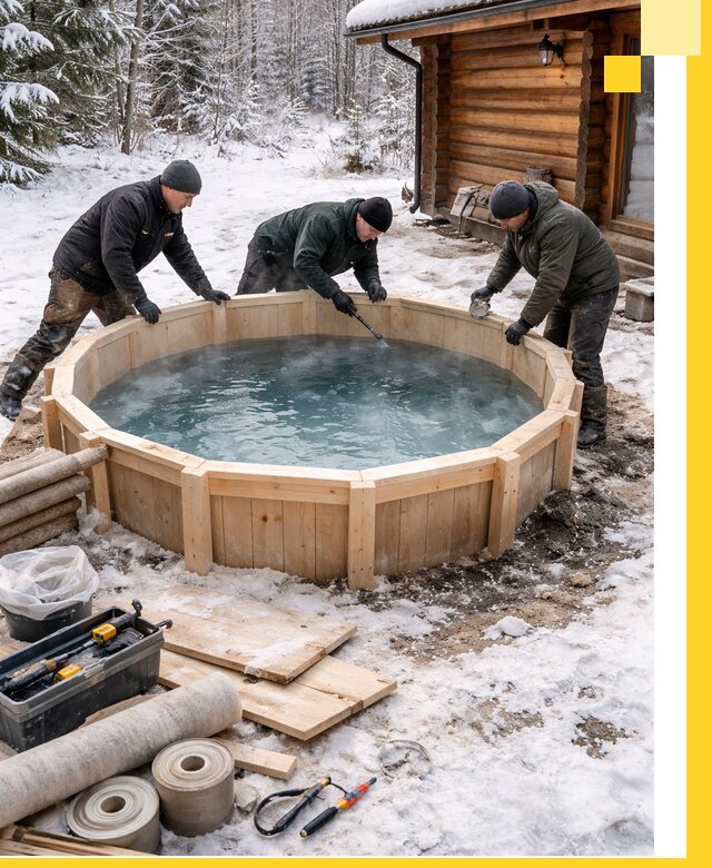 Изготовление и установка ледяных купелей под ключ в Минеральных Воде