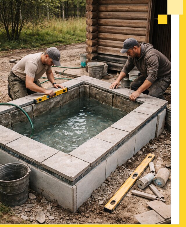 Изготовление и установка холодных купелей под ключ в Минеральных Воде